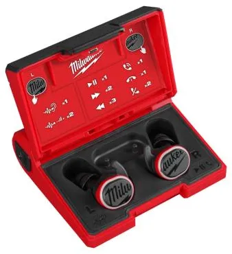 Milwaukee-kuulosuojaimet m/bluetooth L4 RLEPB-301 - Ladattava