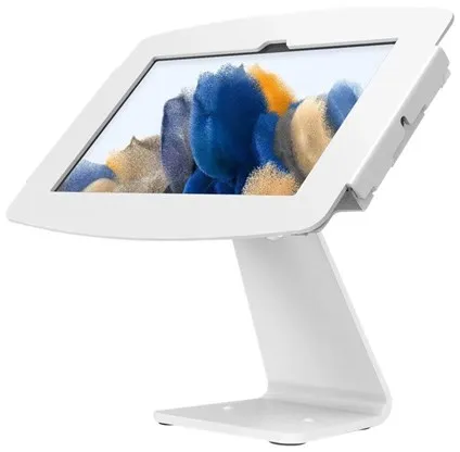 Compulocks Galaxy Tab A8 10.5-tuumainen kääntyvä pöytätelinekioski - valkoinen